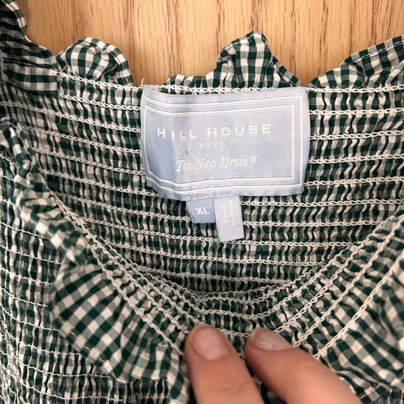Hill House Home Ellie Nap Dress in Green & White gingham, size XL. 100% cotton. - Picture 3 of 3